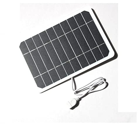 Paneles solares 10W PODER USB Panel solar portátil pequeño impermeable celdas de placas solares de 5v for senderismo al aire libre cargador de batería de bombilla con alta tasa de conversión(10W 5V)
