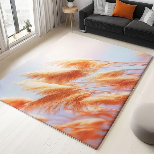 Generico Tappeto Canne Moderne Oniriche Ideale Per Adolescenti 100 x 150 cm, Tappeto Bambini Ragazzo Ragazzi da Letto Pelo Corto Lavabile Antiscivolo Morbido Blu