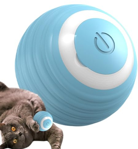 Pelotas de juguete automáticas para gatos, juguetes inteligentes para gatos, bola de juguete móvil eléctrica para gatos de mascotas, juguete para dentición inteligente para interiores y exteriores