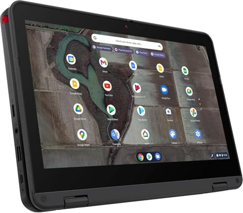 Lenovo Chromebook 500e Gen 3, 2-in-1 Touchscreen Laptop, 11.6-Inch Notebook, Intel Celeron N4500, 4GB RAM, 32GB SSD, US QWERTY Keyboard, Chrome OS (Renewed)