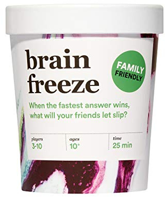 Player Ten Dyce Games - Brain Freeze Family Card Game: de Speak-Before-You-Think Party Game voor alle leeftijden - Family Edition