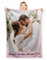 Personalised Photo Blanket with Own Photo Text Collage, Fotodecke, Personalisierte Decke mit Foto, Friends, Family, Father, Mother, Children, Gift for Birthday, Christmas, Wedding, Anniversary