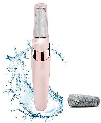Electric Foot File, Electric Foot Callus Remover, USB Rechargeable Waterproof Hard Skin Remover Foot with 2 Rollers 2 Speed, LED Light, Professional Pedicure Tool for feet Cracked Heels