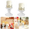 ADERTOS 2 PCS Candeleros Portavelas Blanco, Portavelas de Metal para Mesa de Comedor, Candelabros para Mesas, Candelabros Portavelas de Navidad para Boda Navidad Decoración del Hogar