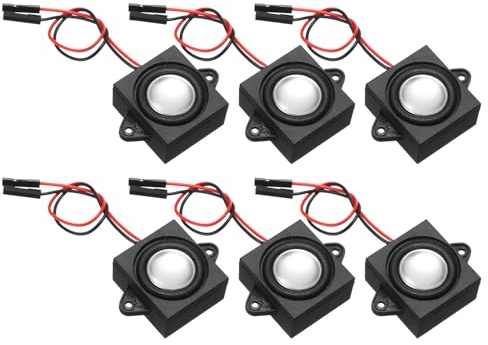 sourcing map 4Pcs 3 Watt 4 Ohm Single Mini Speaker Full-Range Mobile Portable Advertising Machine Speaker Connector Separating Interface for Small Electronic Projects