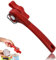 Dosenöffner, Dosenöffner aus Rostfreiem Stahl, Dosenöffner Ohne Scharfe Kanten, 2 in 1 Dosenöffner, Manueller Dosenöffner, Geeignet zum Öffnen aller Arten von Dosen, Rot