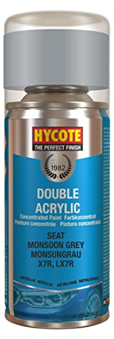 Hycote Double Acrylic Aerosol Car Spray Paint, Seat - Monsoon Grey, 150 ml