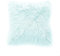 Teppich Wölkchen Fellkissen Kissenbezug mit Füllung - Sofakissen, Couchkissen, Kuschelkissen, Dekokissen - Couch Stuhl Sofa Wohnzimmer Schlafzimmer deko modern waschbar - Mint Grün - 43x43cm