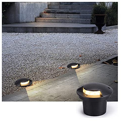 WZYJLyds Luci Paesaggistiche da Esterno Percorsi 5W Luce Laterale Segnapasso Laterale IP67 Impermeabile per Giardini, Vialetti, Terrazzi (Colore : Bianco Caldo, Misurare : 110-220V)