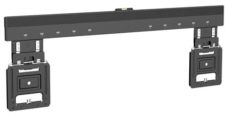TM Electron Soporte de Pared Universal Fijo Ultrafino para televisores LED, OLED, LCD o monitores de 37 hasta 80, MAX. 75 Kg, VESA 600X400