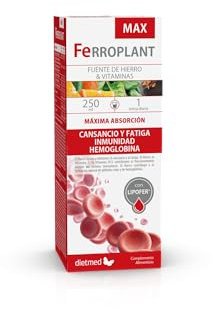 Dietmed | Ferroplant - 250 ml Solución Oral | Concentrado de Frutas, Plantas y Miel | Fuente de Hierro y Vitaminas Extra