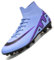 Unitysow Fußballschuhe Herren Outdoor High Top Spike Cleats Fußball Stiefel Professionelle Athletics Trainingsschuhe,T251 Lila,EU41