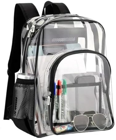 Generisch Durchsichtiger Rucksack | Faltbarer Rucksack Für Kinder,Halter für Campingausrüstung - Für Stadionveranstaltungen Konzerte Festivals Wandern Arbeit Spiele Mittagessen Kinder Mädchen