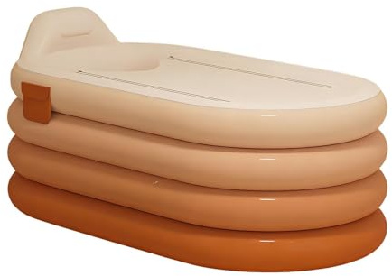 Bañera inflable, herramienta de lavado de remojo con bomba de pie, bañera inflable para adultos, relajante, recuperación, hogar, hotel, apartamento, atletas, hombres