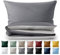 Blumtal Wendebettwäsche 155x220 - aus atmungsaktiver Mikrofaser - Bettbezug 155x220 + 2X Kissenbezüge 40x80 Oeko-Tex - weiches & bügelfreies Bettwäsche-Set, 3teilig, Grau/Hellgrau