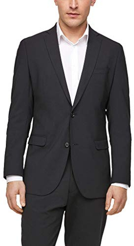s.Oliver BLACK LABEL Herren Business-Anzug Jacke 160.11.899.15.153.2053723 , Schwarz , 50