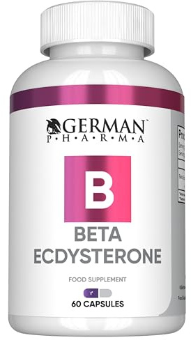 Beta Ecdysterone, High Potency Ecdysteroids Supplement for Muscle Growth & Strength, 60 Vegetarian Capsules - Made in the UK