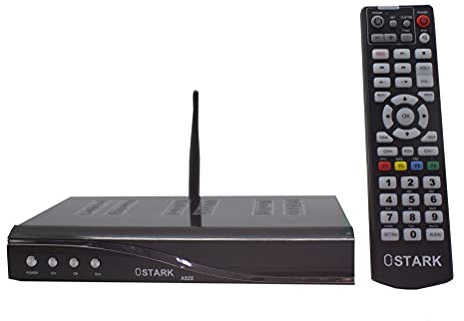 Ostark AS2X Récepteur satellite DVB S-S2X Full HD H,265 plus USB WiFi inclus ethernet Support Youtube Ethernet connexion RJ45