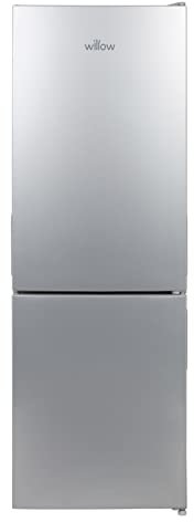 Willow WFF157S 157L Freestanding 70/30 Fridge Freezer with Adjustable Thermostat, Mark-Proof Finish, Low Frost, 2 Year Warranty - Silver