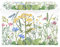 Storage Bins with Lid, Flower Herb Butterfly Dragonfly Storage Box Organizer Toys Bedroom Nursery, 16.5x12.6x11.8 Large Collapsible Storage Cube for Home Office Closet Shelf