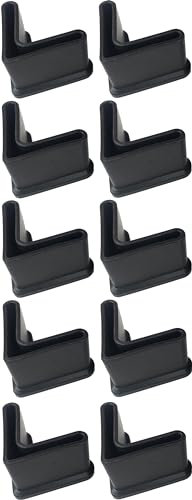 cyclingcolors 10x Möbelfüße Winkelfüße Endkappen für Winkelprofile Profile Kunststoff Möbel Abdeckung, 25x25 25mm