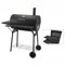 ELITE BARBACOA CON CHIMENEA Y 2 ESTANTES 112X78,3XH133CM NEGRO