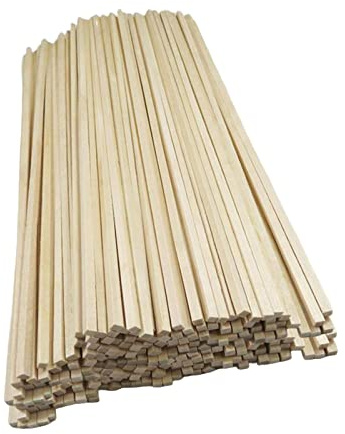 100 Pezzi Bastoncini di Legno Grezzi per Progetti Creativi, 10 CM