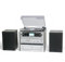 Steepletone PHOENIX 6 in 1 Music Centre High Speaker Volume, Triple CD Player, Vinyl Record Player, Twin Cassette, FM Radio and Bluetooth, MP3 playback Encoding, Remote Control, Stereo Speakers
