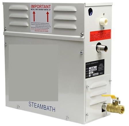 Generador De Vapor De 9KW For Ducha, Máquina De Vapor Doméstica, Equipo De Sauna, Baño, SPA, Ducha De Vapor Con Controlador Digital Calefacción Eficiente(9kw)