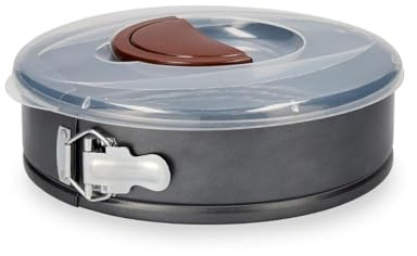 Quid SWEET GREY - Molde Redondo de Acero Pintado con Tapa 26Cm