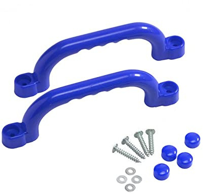 GK Haltegriffe paarweise (2 Stück) für Spielgeräte, Spieltürme, Klettergerüste und Spielanlagen (blau)