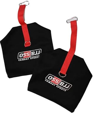 Jiu Jitsu Grip Trainer | Système d'entraînement de bandes de résistance pour exercices de BJJ – Améliore la puissance de préhension, l'endurance et la performance (manchon, noir)