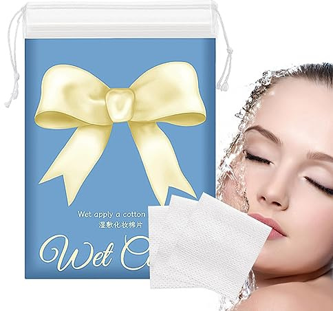 Almohadillas de algodón para tónico facial, almohadillas elásticas para eliminar cosméticos, juego de 200 almohadillas de limpieza facial súper ajustadas, almohadillas transpirables para eliminación