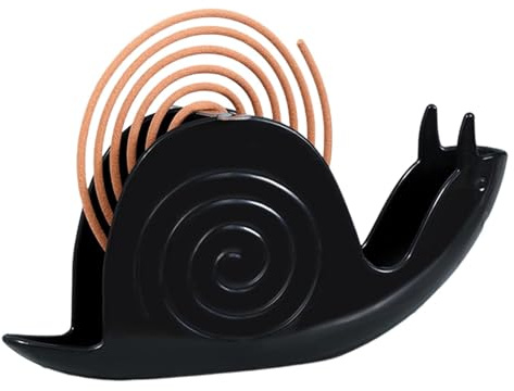 Qumiuu Soporte para varillas de incienso, soporte de incienso de repelente, base vertical de la bobina en forma de caracol, soporte para incienso de animales, rack home, soporte de incienso ignífugo