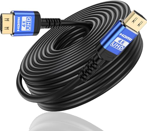 Adrenenjoyer 18Gbps HDMI Cable 10M with Gripping Connectors,4K High Speed Ethernet 2.0 Flexible Cable, Support 4K@60Hz HDR,HDCP2.2,ARC,3D and CEC, for HDTV/PS4/3/Xbox/Monitor/Projector ect
