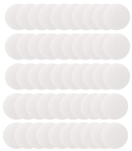 50 stycken glasfiber mikroporöst filtermembran, 50 mm diameter 0,22 µm hydrofoba membran skivfilter laboratoriefilterpapper