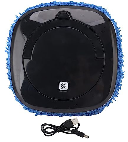 Cocoarm Robot Mopa automática, robot inteligente para fregar pisos, limpiador giratorio de alta velocidad, 50-60 dB (negro)
