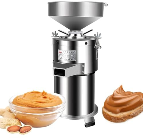 Smerigliatrice elettrica per burro di arachidi fatto in casa, struttura regolabile per mandorle, anacardi, noci pecan, alta efficienza 15 kg/h