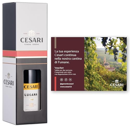 Cesari - Confezione regalo con Esclusiva Esperienza Cesari per 2 persone e Lugana DOC 2024-1 bottiglia da 750 ml