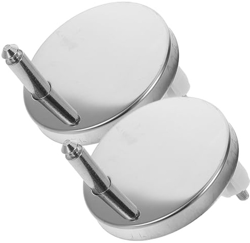 IWOWHERO 2 Pares de Tornillos para Asiento de Inodoro con Tapones de Expansión de Goma, Fijaciones Plásticas de 6.5 Cm con Base Metálica, Kit para Montaje Rápido y Seguro en Baño