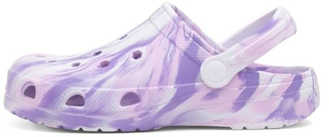 Shoe Zone - Womens Purple Marble Slip On EVA Clog - Size 5 UK - Purple