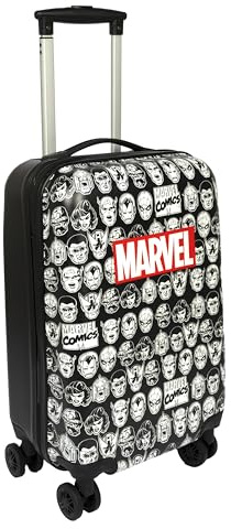 Undercover - Marvel Comics Reisekoffer - Rollkoffer mit 4 Doppelrädern - TSA Schloss - 1 Fach mit Spanngurten - 1 Fach mit Reißverschluss