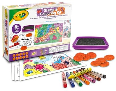 CRAYOLA - Kit de Tampons et de Coloriage, Activité Créative sur le Thème des Animaux pour les Enfants, pour les 5 ans et plus, 04-2951