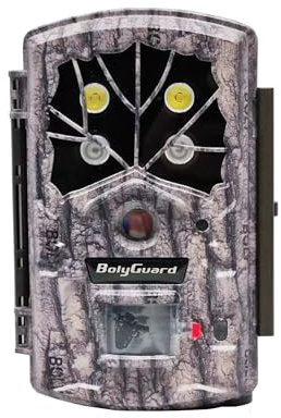 BolyGuard Wildlife Wildkamera 45 MP 4K FHD Jagdkamera 30,5 m Erfassungsreichweite 40 Stück 940 nm IR-LEDs mit Nachtversion für Wildtierüberwachung und Heimsicherheit (BG590-4K)