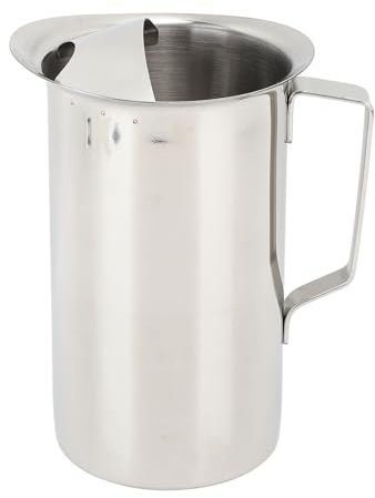 MOZUO Brocca per cubetti di ghiaccio in acciaio inossidabile 304 Caraffa per cubetti di ghiaccio di grande capacità Bollitore di raffreddamento Contenitore per isolamento termico