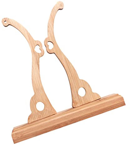 Ciieeo Wooden Fan Base Round Fan Holder Chinese Style Display Rack Home Decor Round Bracket Stand