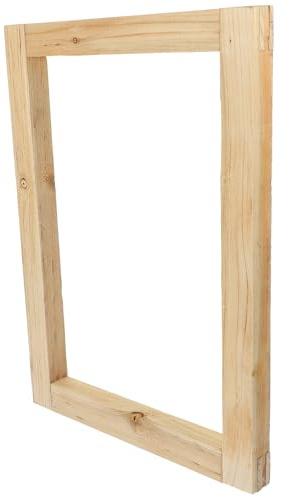 Cabilock Marco de Serigrafía de Madera 20X30 CM para Bricolaje, Marco de Pantalla Reutilizable para Serigrafía Artística y Suministros de Pintura Manualidades