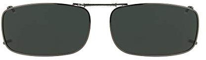 Dioptics unisex adult Haven 15 Rec Sunglasses Clip On Sunglasses, Gunmetal, 50 mm US