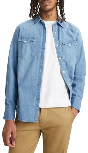 Levi's Barstow Western Standard Camisa Hombre, Esta Noche, S