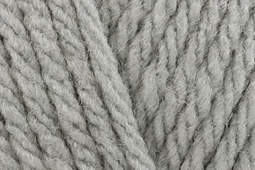 Sirdar Hayfield Bonus Chunky Crochet Yarn, 100% Acrylic Soft Knitting Wool for Cardigans, Jumpers, Sweaters, Ponchos and Capes - 100g Ball - Silver Mist (678) - Single (1 Ball)
